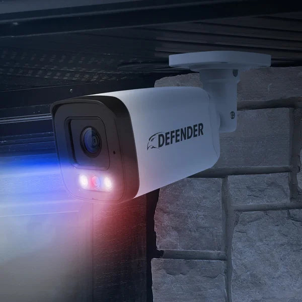 Defender AI POWERED Sentinel 4K Ultra HD Wired 8 Channel PoE NVR Security System with 6 Metal Cameras with 1 TB HDD