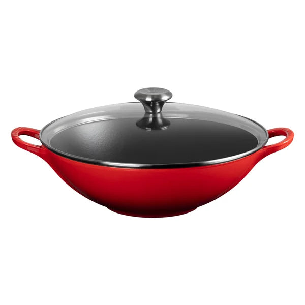 Le Creuset Signature Wok with Glass Lid, 4.8 L