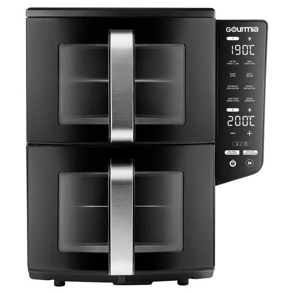 Gourmia 4 Dish Dual Basket Air Fryer with Sync Finish & Sync Cook, 10.4 L (11 qt.)