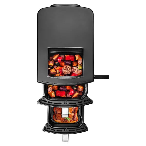 Gourmia 4 Dish Dual Basket Air Fryer with Sync Finish & Sync Cook, 10.4 L (11 qt.)