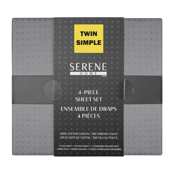 Serene Home 4-piece Sheet Set