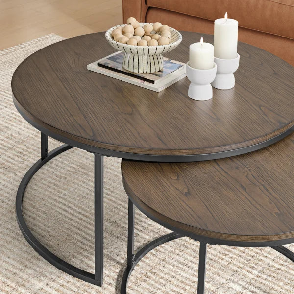 Bayside Furnishings 2-piece Nesting Table Set