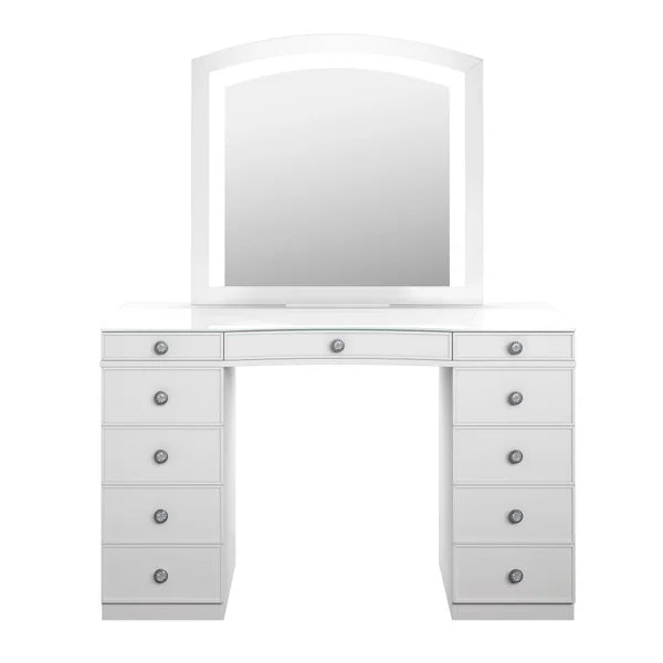 Tresanti Heidi Makeup Table with Adjustable LED Lighted Mirror