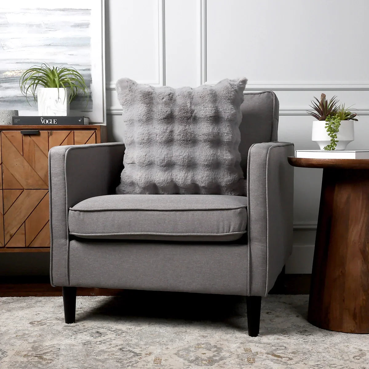 House & Home by Lynda Reeves Faux Fur Cushion