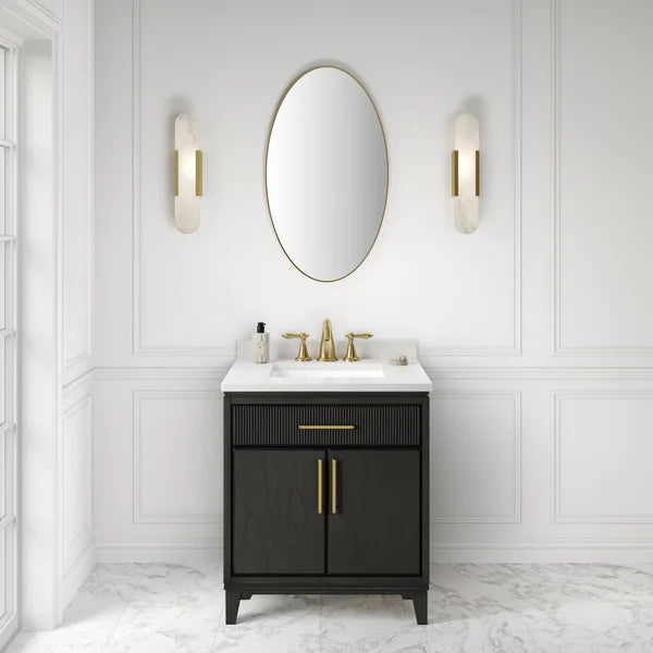 Loxley Rowe Marbella Vanity in Dark Ebony with Quartz Top