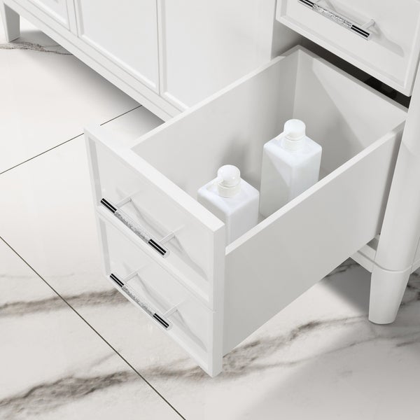 Loxley Rowe Venice Vanity in White with Quartz Top