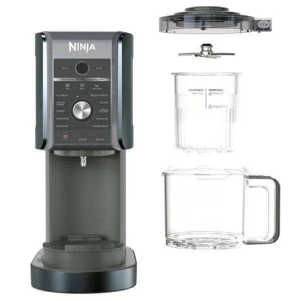 Ninja CREAMi XL Deluxe 11-in-1 Ice Cream and Frozen Treat Maker with 4 Pints and Lids
