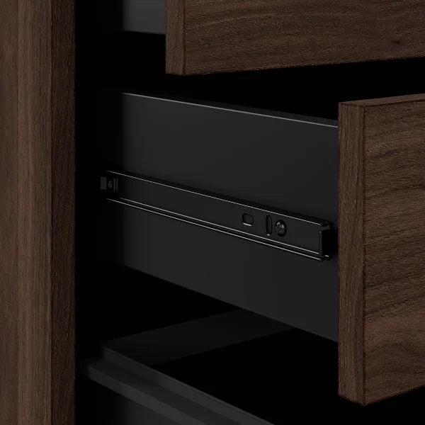 Office Pro Strive L-shaped Desk with Rolling File Cabinet