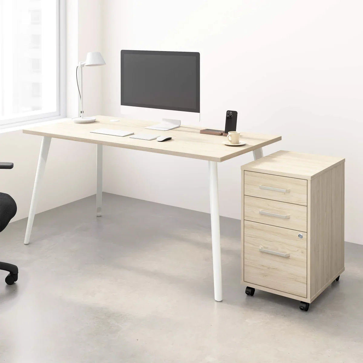 Office Pro Strive 151.6 cm (59.7 in.) Computer Desk with Mobile File Cabinet