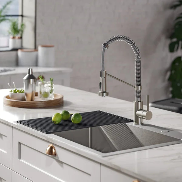 KRAUS Spot Free Bolden 18-in Pull-down Kitchen Faucet