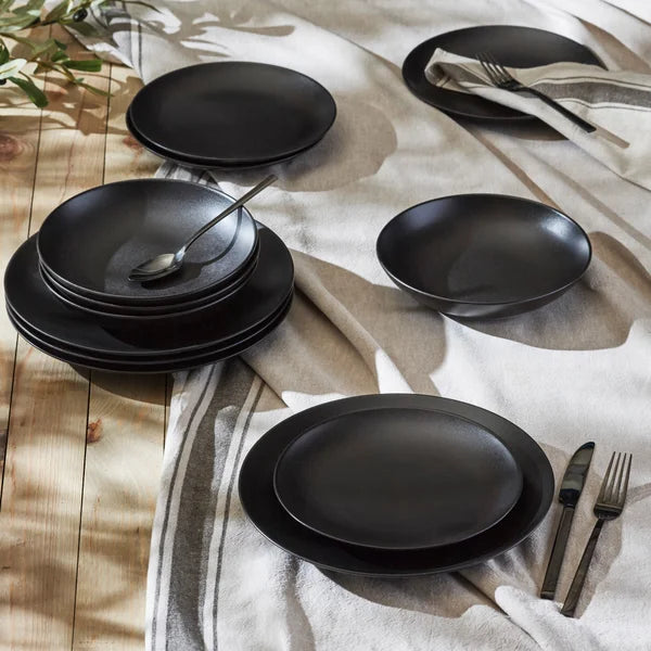 Stone Lain Semplice Stoneware Dinnerware Set, 12-pieces