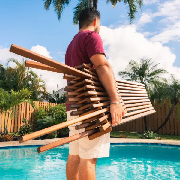 Melino Wooden Outdoor Folding Chair