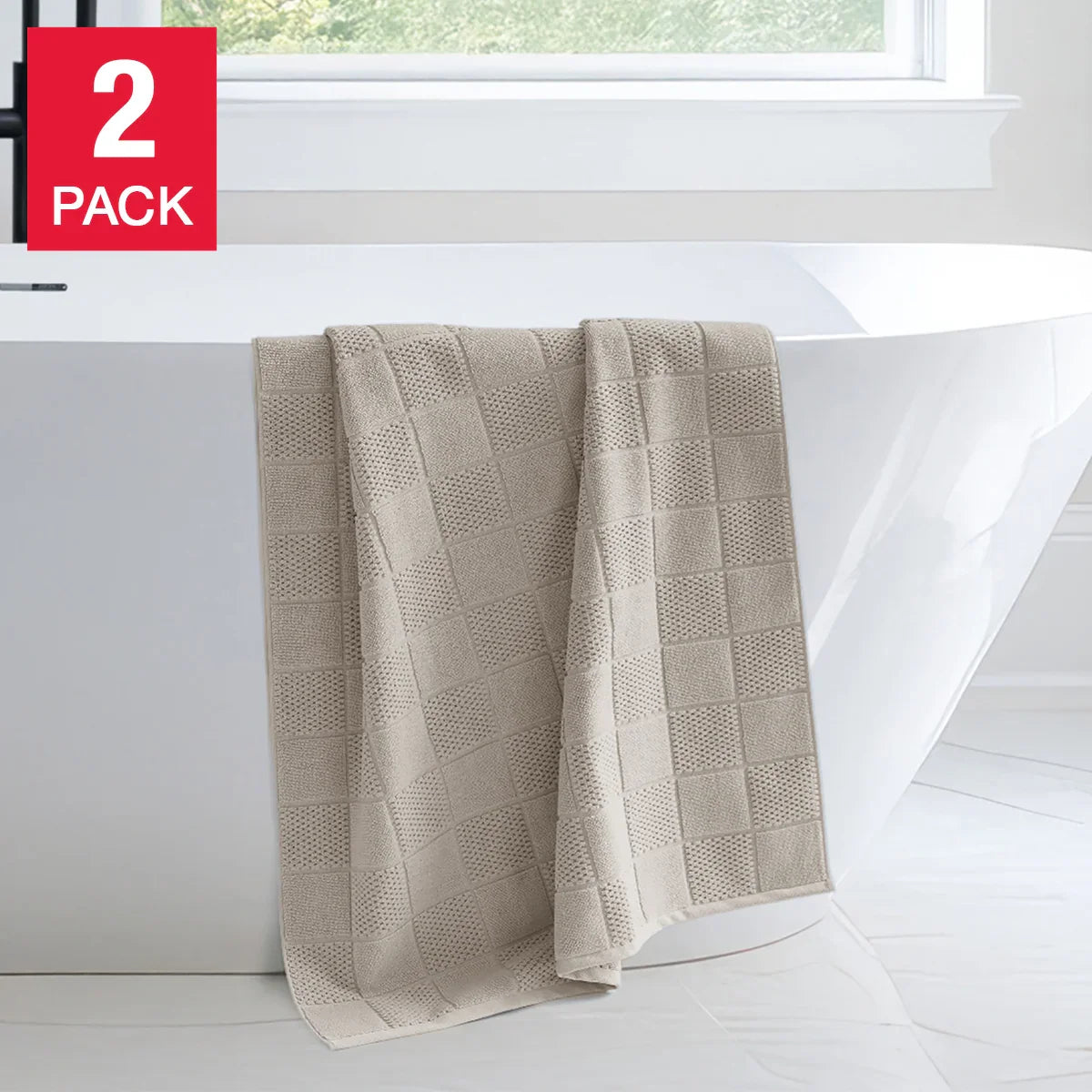 Home Inspiration Collection Bath Sheets, 2-pack