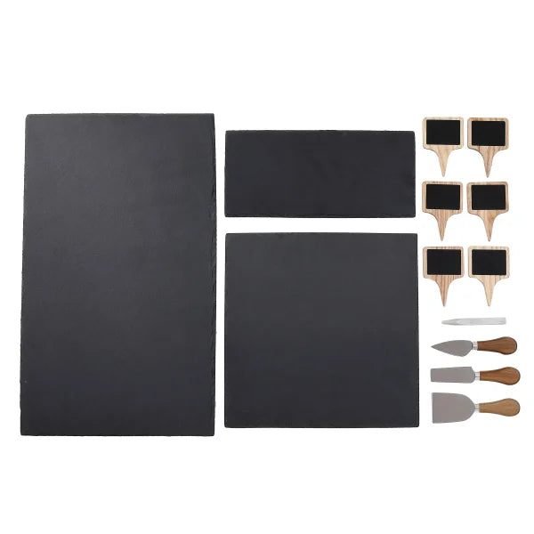 BirdRock Home Slate Charcuterie Serving Set, 13-piece