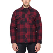 The B.C. Clothing Co. Men’s Quilted Flannel Overshirt With Hood - alternate view 2