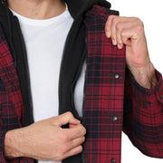 The B.C. Clothing Co. Men’s Quilted Flannel Overshirt With Hood - alternate view 6