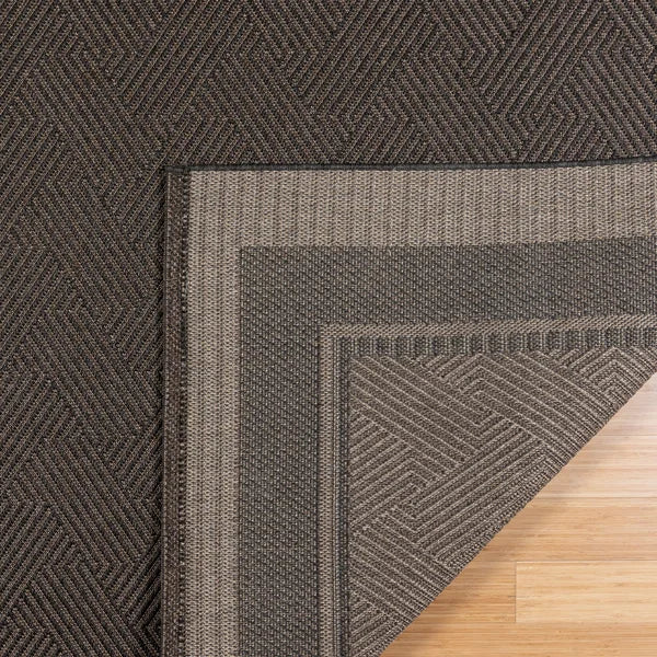 Gertmenian Toscana Collection Geo Border Outdoor Area Rug