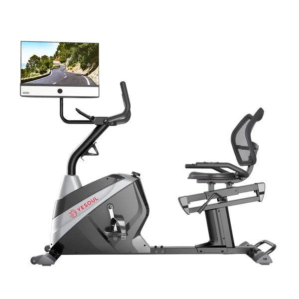 Yesoul J1 PLUS-T Recumbent Bike with 21.5 in. FHD Screen