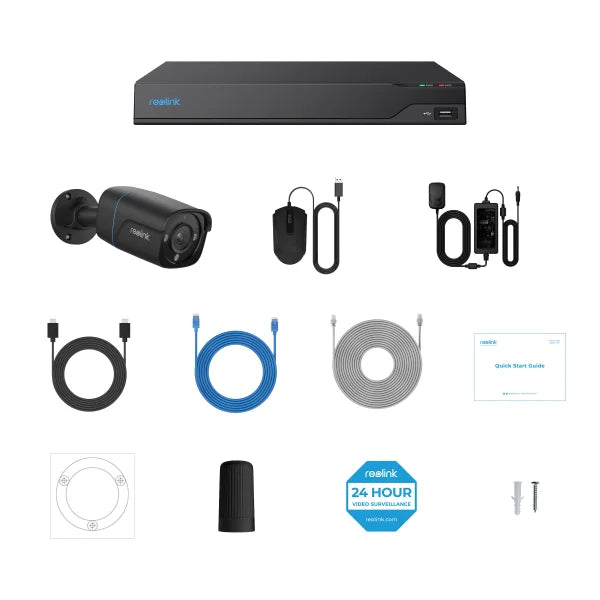 Reolink Advantage Series 4K 16-Channel 4TB NVR Security System with 4 Bullet PoE Cameras