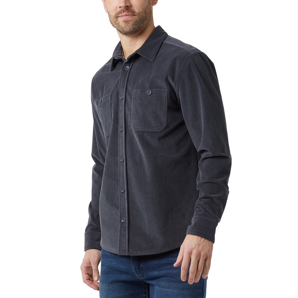 32 Degrees Men's Corduroy Long Sleeve Overshirt
