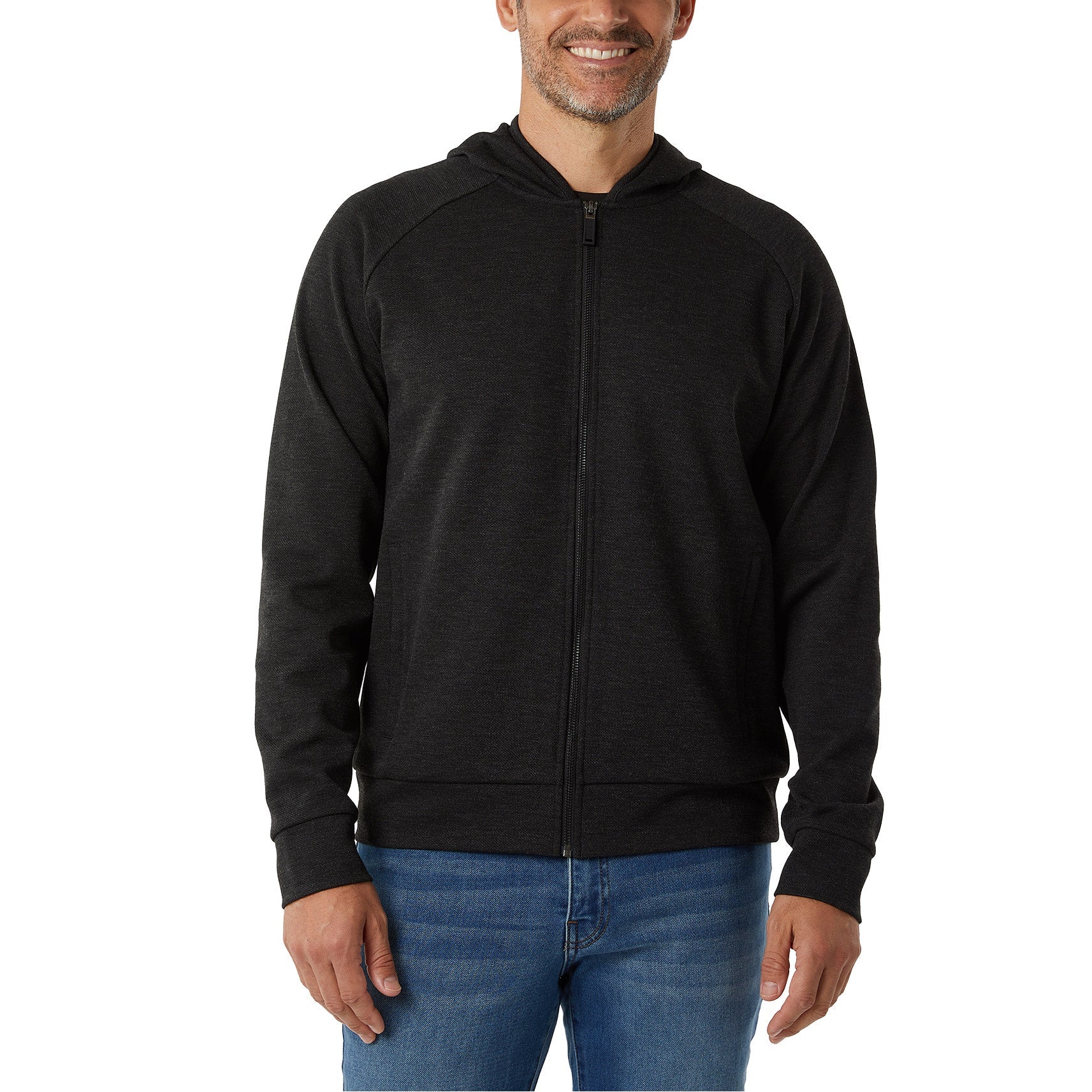32 Degrees Men's Full Zip Hoodie - Black - X-Large