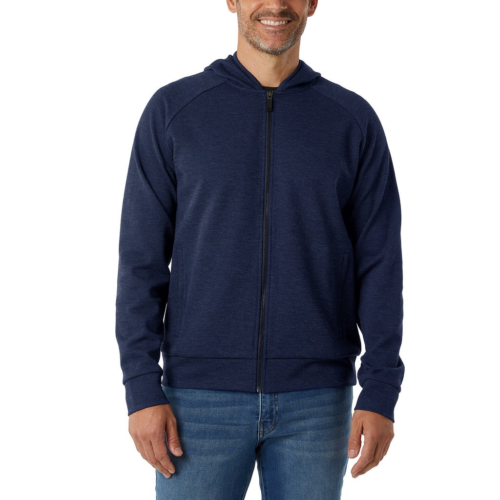32 Degrees Men's Full Zip Hoodie - Navy