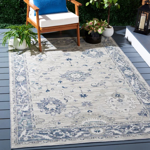 Safavieh Sunrise Collection Azure Indoor/Outdoor Reversible Area Rug