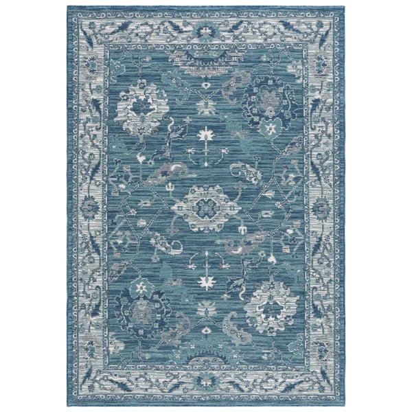 Safavieh Sunrise Collection Azure Indoor/Outdoor Reversible Area Rug