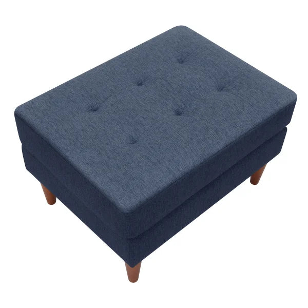 King Fabric Upholstered Ottoman