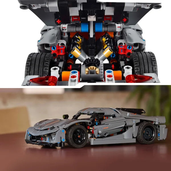 LEGO Technic Koenigsegg Jesko Absolut Grey Hypercar Sports Car