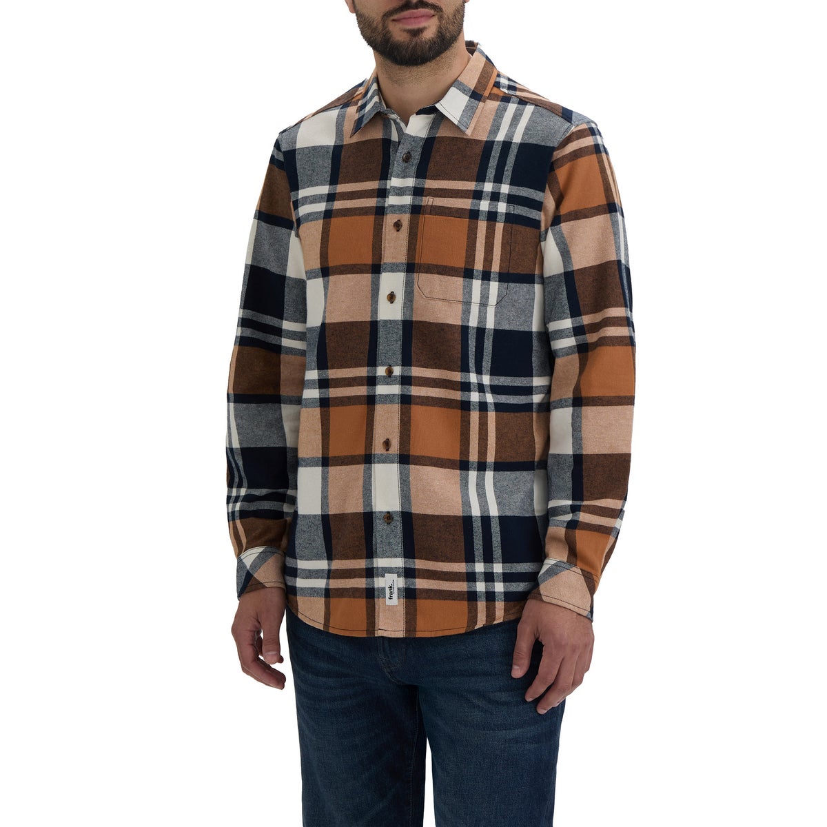 frank. by Frank And Oak Men's Long Sleeve Flannel Shirt