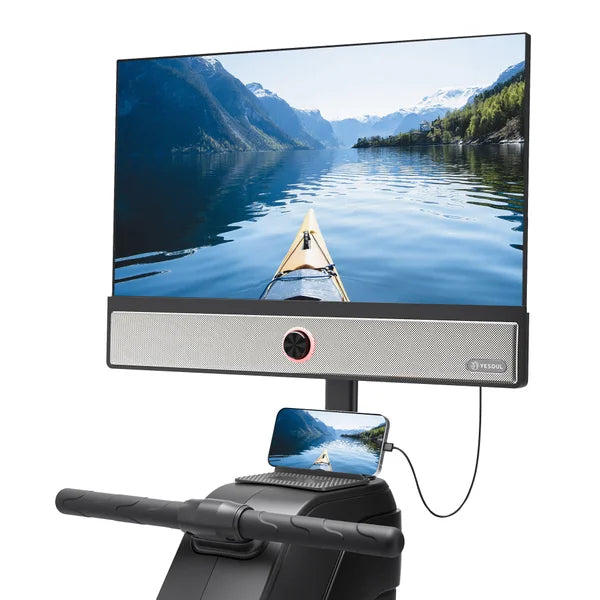 Yesoul R1 PLUS-T Rowing Machine with 21.5 in. FHD Screen, Foldable