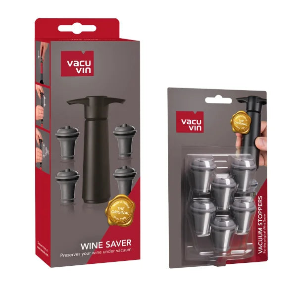 Vacu Vin Wine Saver Set with Stoppers, 11-piece