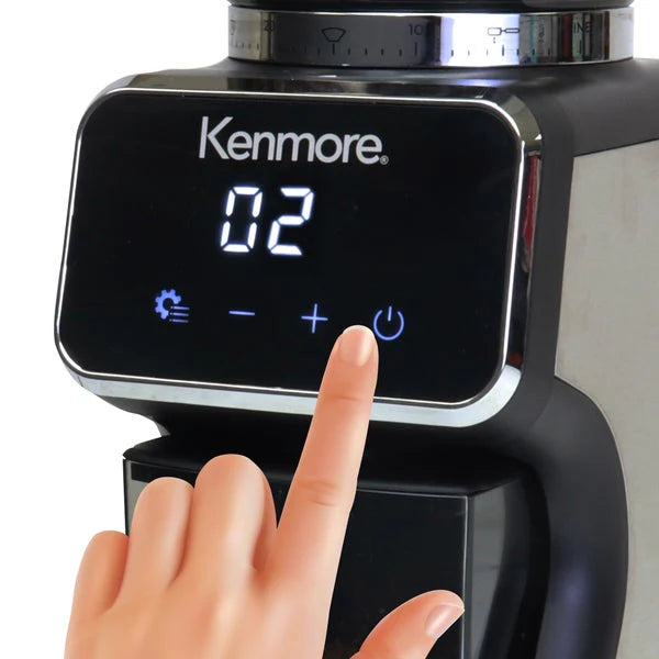 Kenmore Digital Conical Burr Coffee Grinder with 30 Grind Sizes