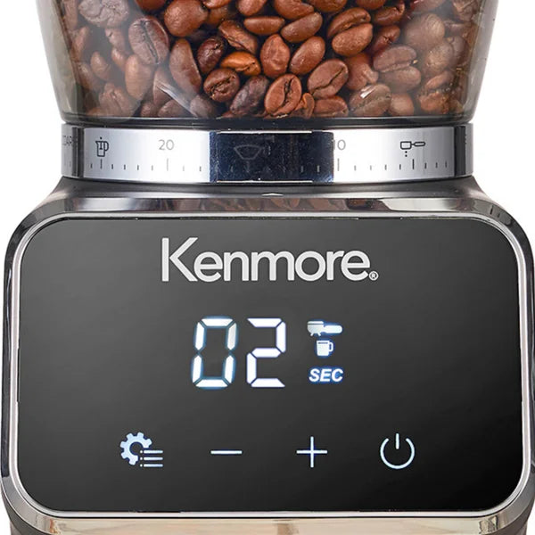 Kenmore Digital Conical Burr Coffee Grinder with 30 Grind Sizes