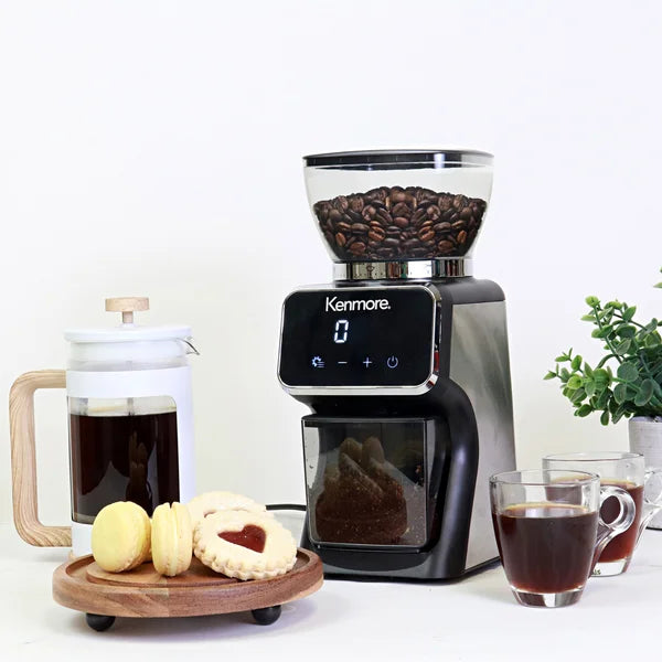 Kenmore Digital Conical Burr Coffee Grinder with 30 Grind Sizes