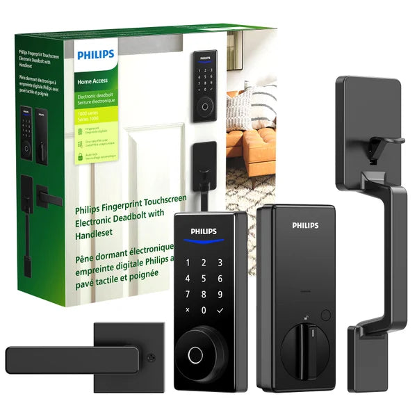 Philips 1000 Series Electronic Deadbolt Lock and Handle Set