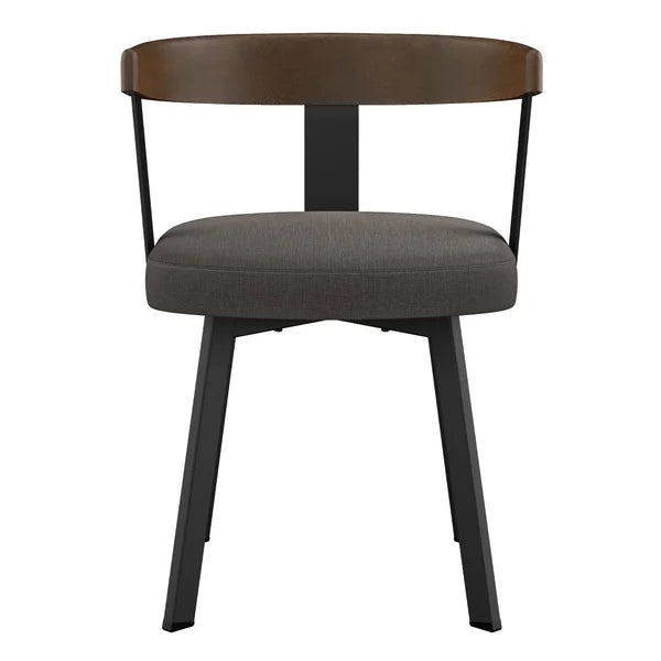 Amisco Lars Dining Chair in Polyester, Grey