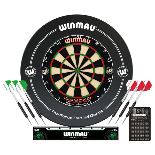 Winmau Diamond Professional Dartboard and Surround Set