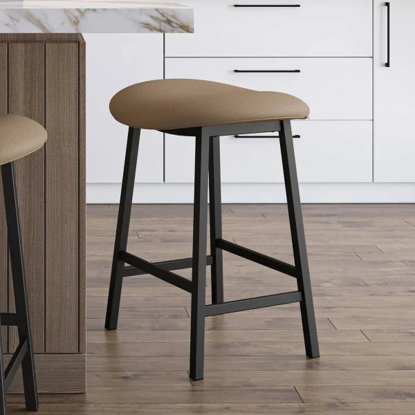 Amisco Winston Counter Stool Black Metal
