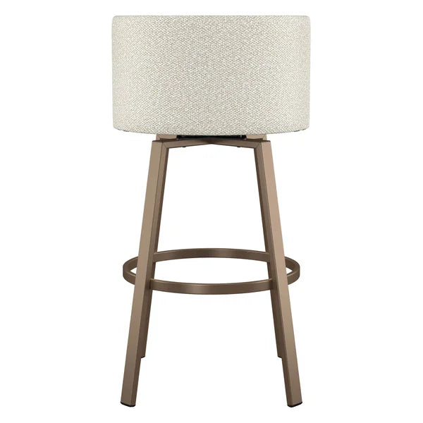 Amisco Cristina Swivel Counter Stool, Bronze Metal Frame