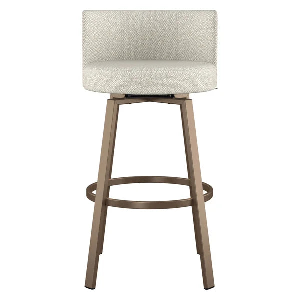 Amisco Cristina Swivel Counter Stool, Bronze Metal Frame