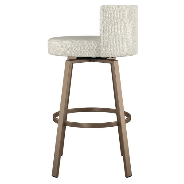 Amisco Cristina Swivel Counter Stool, Bronze Metal Frame