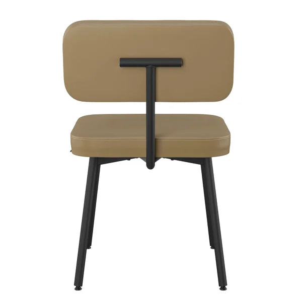 Amisco Tereza Dining Chair in Polyurethane, Tan