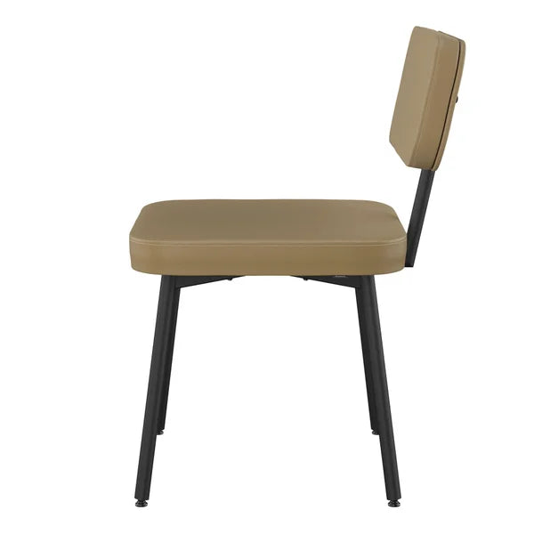 Amisco Tereza Dining Chair in Polyurethane, Tan