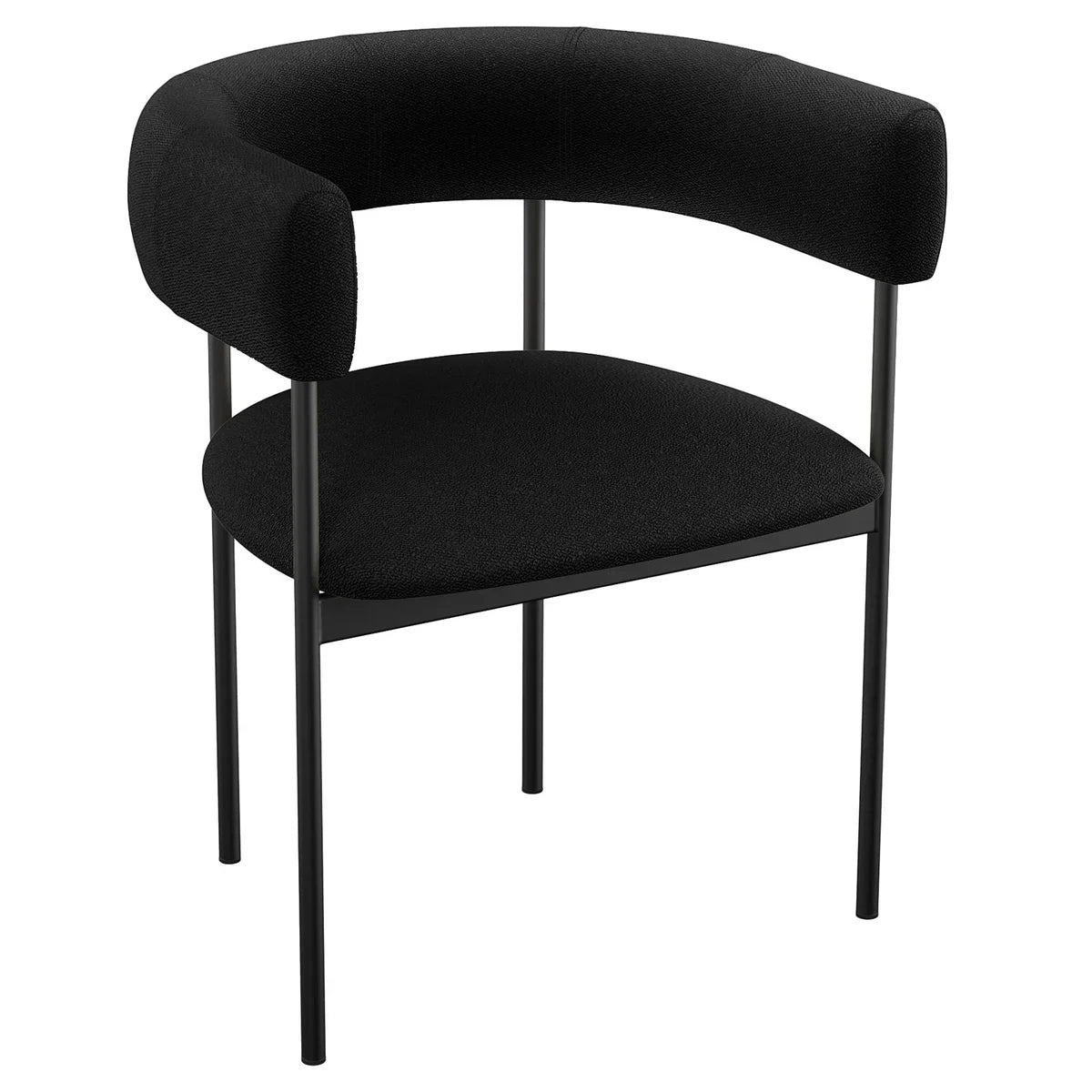 Amisco Julius Dining Chair with Bronze Metal Frame