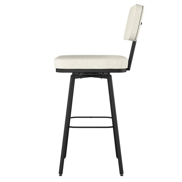 Amisco Tereza Swivel Counter Stool in PVC, Beige