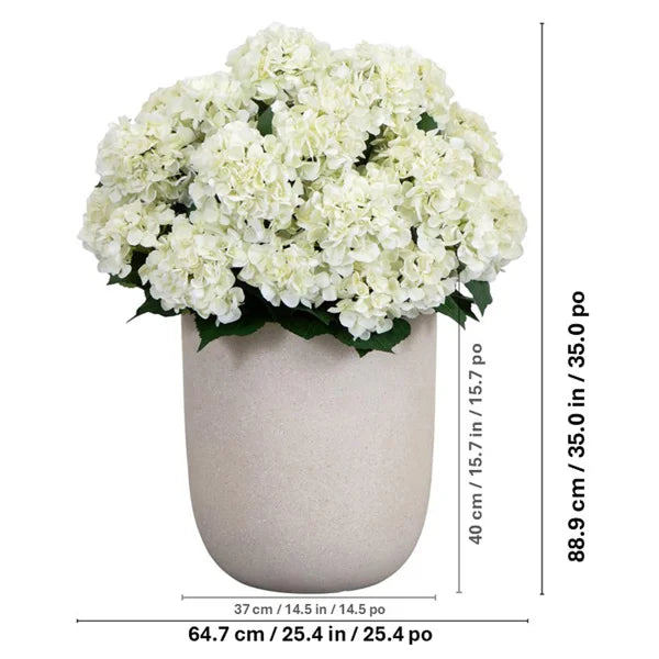 Faux Hydrangea Floor Plant 88.9 cm (35 in.)