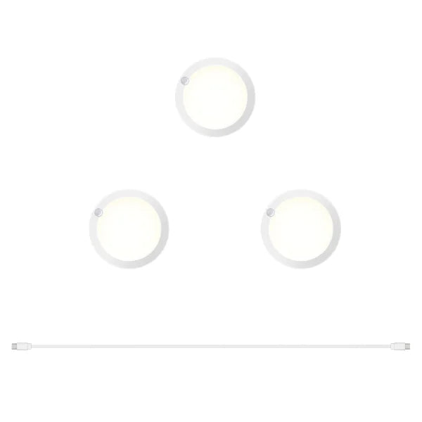 Artika Accent Rechargeable Puck Lights, Pack of 3