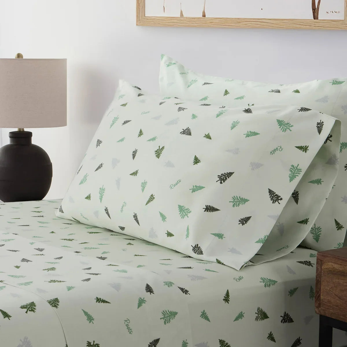 Roots Home Cotton Sateen 300 Thread Count Sheet Set